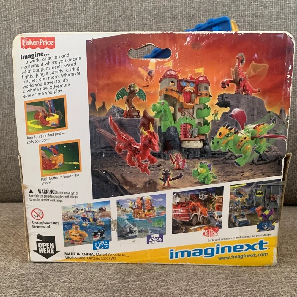 Imaginext Sea Dragon Boat Playset with Accessories and Figure Retired